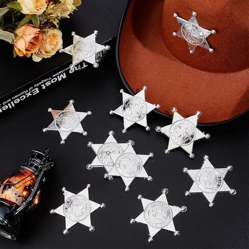Mayjoydiy شرير شريف شارات COP Western نائب الشارة البلاستيكية القديم West Prop Cowboy ل Cosplay Party Costum in Saudi Arabia