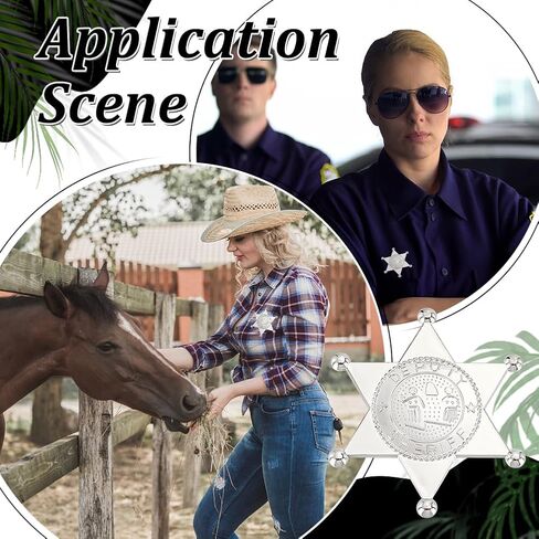 Mayjoydiy شرير شريف شارات COP Western نائب الشارة البلاستيكية القديم West Prop Cowboy ل Cosplay Party Costum in Saudi Arabia