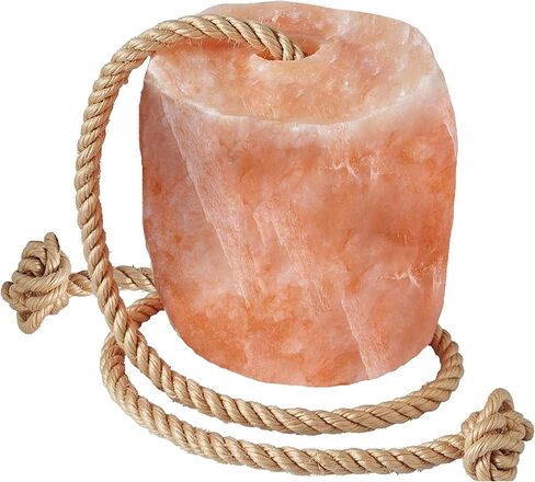 Himalayan Pink Salt Lick Block | Pack of 1 | 5.5lbs Each Lick Block | Lick Salt Block on Rope | Best to use for Horse, Sheep, Deer & Livestock Animals | Deer Attractant for Hunting in Saudi Arabia