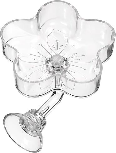 Aquarium Shrimp Feeding Dish, Shrimp/Small Fish Feeders for Aquariums Fish Feeding Dish Clear Fishes Tank Feeder Fishes Food Tray Container with Suction Cup Shrimp Tank Accessories (Sakura Shaped) in Saudi Arabia