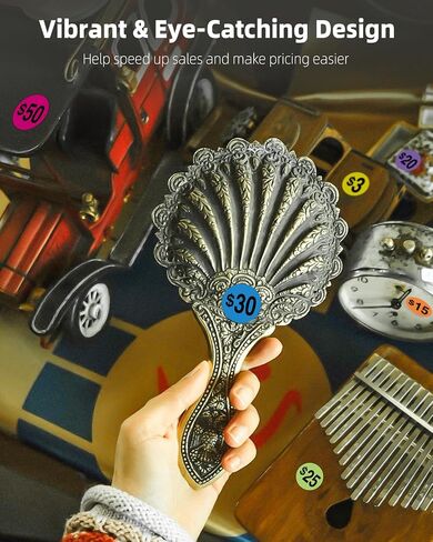 ملصقات بيع مرآب UniClife 22 ، ملصقات أسعار البيع ، 1760 PCS ، ملصقات سعر 3/4 "قابلة للإزالة ، ملصقات تسعير مسبقًا مسبقًا لتجارة التجزئة لأسواق السلع المستعملة والمعارض in Kuwait