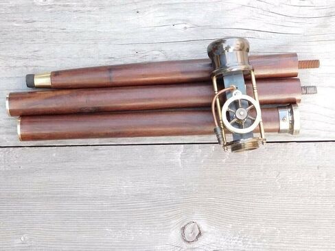 طراز محرك البخار النحاسي العتيق ، قصب المشي Steampunk - 36 "مصمم خشبي عتيقة مصنوعة يدويًا قصب عصا خشبية مصنوعة يدويًا - قصب المشي الصلب قابل للتعديل للرجال والنساء والمسنين in Saudi Arabia