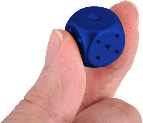 DS.DISTINCTIVE STYLE Aluminum Alloy Dice 5 Pieces 16mm Portable Metal Dices with Case 6 Sided Dice for Party Game in Saudi Arabia