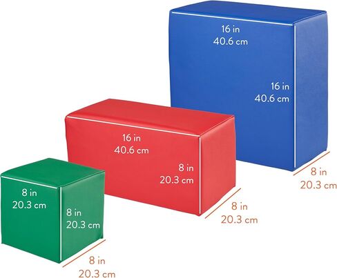 Jumbo Building Blocks, Foam Blocks, Assorted, 7-Piece in Saudi Arabia