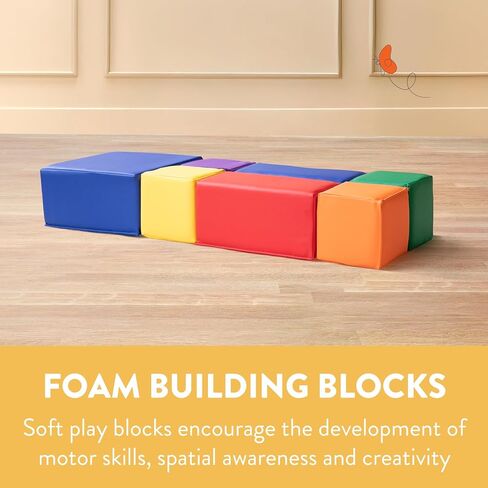 Jumbo Building Blocks, Foam Blocks, Assorted, 7-Piece in Saudi Arabia