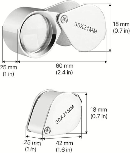 High Accuracy Diamond Tester and 2pc 30X Magnifying Glasses Professional Jeweler’Stool Kit Combo，for Novice and Expert - Diamond Selector 9V Battery Included(Diamond Testers) in Kuwait