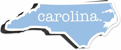 Blue North Carolina Magnet للسيارة - Raleigh Durham Chapel Hill NC Magnet Fridge Magnet - Research Triangle Gute Southern Gift in Saudi Arabia