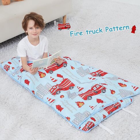 حصيرة قيلولة Softan Toddler مع وسادة وبطانية ، حصيرة قشور كبيرة متداخلة ، أكياس نوم للفتيان ، من السهل لفها ، حقيبة نوم للأطفال للرعاية النهارية ، مرحلة ما قبل المدرسة. in Kuwait