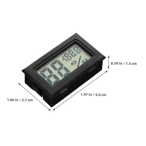 4pcs درجة الحرارة الرقمية الصغيرة والرطوبة مراقبة شاشة LCD شاشة مقياس الرطوبة لزواحف terrarium الدفيئة خزانة الثلاجة دقة قراءات موفرة للطاقة في وقت واحد in Saudi Arabia
