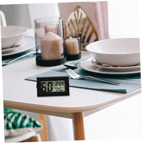 4pcs درجة الحرارة الرقمية الصغيرة والرطوبة مراقبة شاشة LCD شاشة مقياس الرطوبة لزواحف terrarium الدفيئة خزانة الثلاجة دقة قراءات موفرة للطاقة في وقت واحد in Saudi Arabia