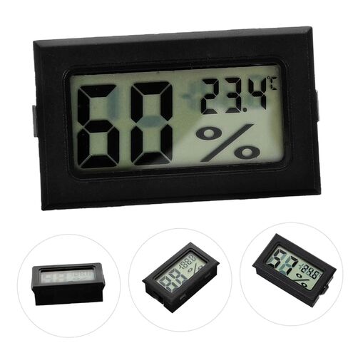 4pcs درجة الحرارة الرقمية الصغيرة والرطوبة مراقبة شاشة LCD شاشة مقياس الرطوبة لزواحف terrarium الدفيئة خزانة الثلاجة دقة قراءات موفرة للطاقة في وقت واحد in Saudi Arabia
