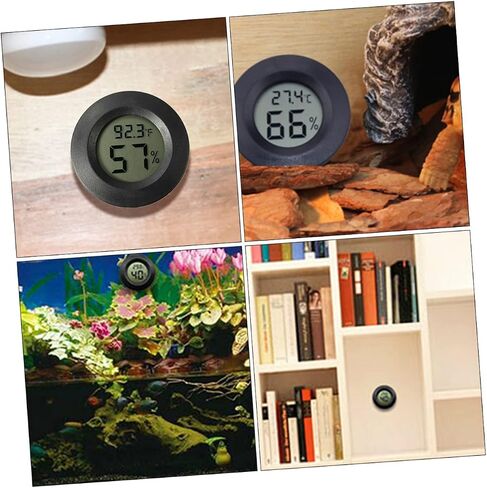 7pcs مقياس حرارة الرطوبة الرقمية المقيمة الرقمية للزواحف Terrarium الدفيئة قارئ درجة الحرارة المتين in Saudi Arabia
