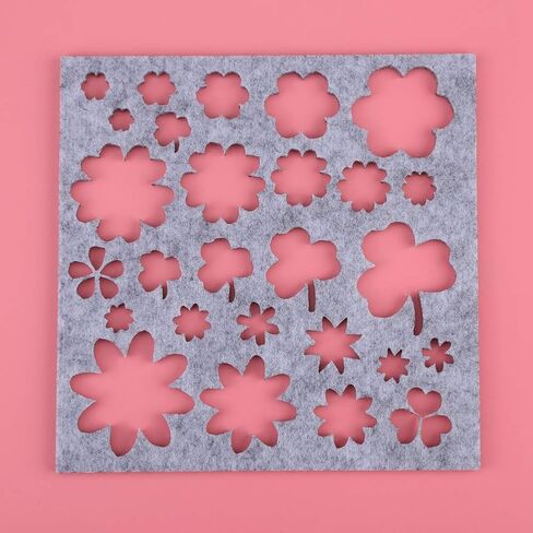 Qiilu Needle Coulting Stencilsfting Tools 7pcs تعيين إبرة DIY المزيج المزيج من القالب المبتدئ الأداة الإبرة مجموعة الإبرة طقم مشاعر زين in Saudi Arabia