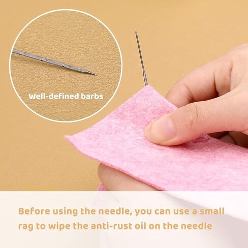 Mayboos 148Pcs Needle Felting Kit,Wool Felting Needles Tool, with 4 Sizes Felting Needles,Felting Pad for Beginner Professional in Saudi Arabia