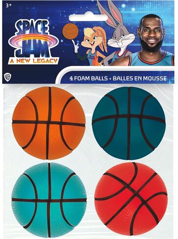 Space Jam Foam Balls - Pack of 4 - High Quality Material - Perfect for Indoor & Outdoor Fun in Saudi Arabia