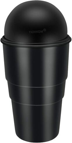 Car Garbage Can with Lid, Leakproof Vehicle Automotive Cup Holder Car Trash Can, Small Trash Bin for Automotive Office Home Kitchen (Blue, 1) in Saudi Arabia