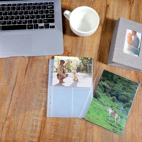 A5 Binder Pockets, 30 Pcs 6 Holes A5 Binder Card Sleeves Waterproof PVC Binders Inserts Zipper Folders for 6-Ring Notebook Loose Leaf Bags Game Cards Photocard in Saudi Arabia