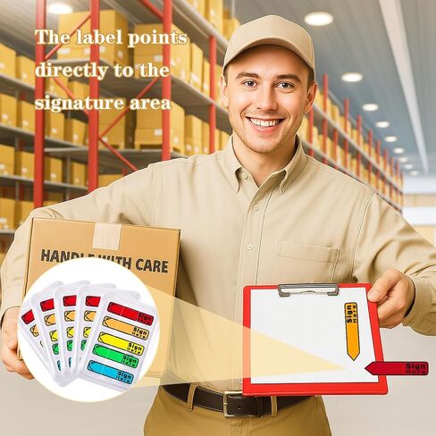 5 Pack 500 PCS علامة هنا علامات تبويب لزجة ، علامة متعددة الألوان وتاريخ نشرها ، علامات تبويب التوقيع ، الأولي هنا نشر أعلامها ، من أجل كاتب العدل ، المكتب ، الكتب ، المستندات (500 ٪) in Kuwait