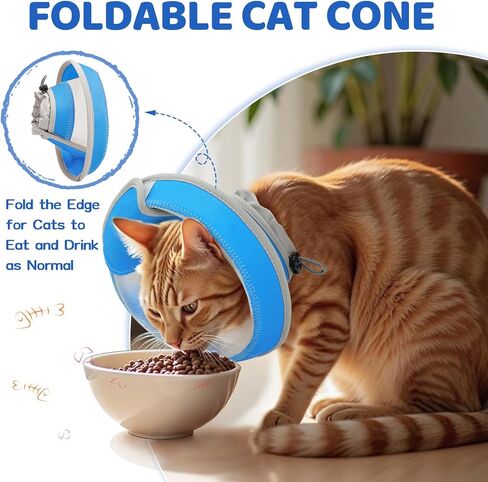AIR AIR MESH CAT CONE CONE LOOT للتوقف عن لعق ، قابلة للتعديل ، مخروطات هريرة قابلة للطي خفيفة الوزن بعد انتعاش الجراحة للقطط والقطط (الأرجواني الخفيف ، S) in Saudi Arabia