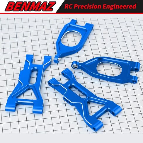 Aluminum Front Upper & Lower Suspension Arm Swing Arm RC Upgrades for Arrma 1/10 Gorgon 4X2 2WD Gorgon Monster Truck,Replace#ARA330750#ARA330752 (Red) in Saudi Arabia