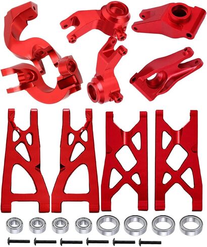 ترقيات جزء من 1/10 الجرانيت/الحاسو 4x4 3S BLX & MEGA 550 ، Vorteks 4x4 3S BLX ، ذراع التعليق الخلفي الأمامي والتعرجية الكتل Caster Caster Caster Colter in Saudi Arabia