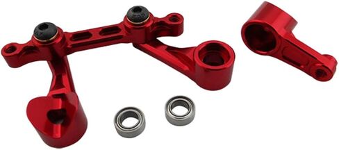Arm4802 ARM4802 Maluminium Bellcrank التوجيه مع المحامل (الأحمر) - Arrma 2W in Saudi Arabia