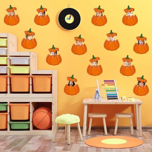 50 Sets Fall Pumpkin Cutouts Thanksgiving Bulletin Board Decor Autumn Pumpkin Paper Cut-Outs DIY Pumpkin Photo Craft for Classroom Home Party in Saudi Arabia