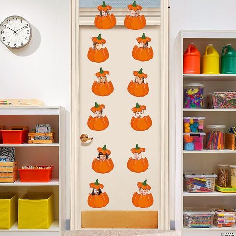 50 Sets Fall Pumpkin Cutouts Thanksgiving Bulletin Board Decor Autumn Pumpkin Paper Cut-Outs DIY Pumpkin Photo Craft for Classroom Home Party in Saudi Arabia