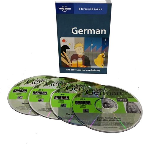 الانغماس الفوري تعلم التحدث باللغة الألمانية 4 مجموعة الصوت مع كتاب العبارات استمع في سيارتك! in Saudi Arabia