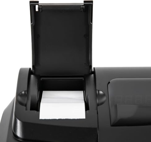 سجل نقدي إلكتروني مع طابعة إيصال مدمجة وعرض مزدوج نقدي ودرج عملة 47 مفاتيح 9 سجل نقدي رقمي LED الرقمي لمحلات السوبر ماركت والمطاعم ومحلات البقالة (أبيض) in Kuwait