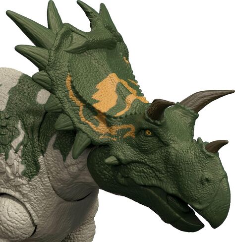 Mattel Jurassic World Rebirth Wild Roar Dinosaur Toy ، Figure spiclypeus posiable ، Heath Heats & Therash Attack & Sound ، مسرحية رقمية in Saudi Arabia