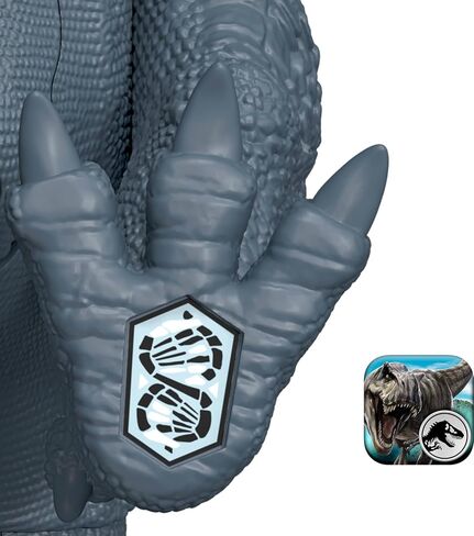 Mattel Jurassic World Rebirth Wild Roar Dinosaur Toy ، Abelisaurus Posable Posible ، Houply Attups Multi-Direction Attack in Saudi Arabia