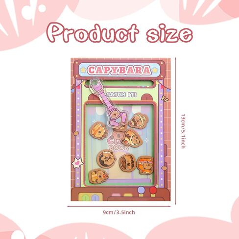 GELUODE CAPYBARA A7 MINI Noteboor ، CLAW Machine Design Cute Kawaii Capybara موضوع ، ومتعة ومفتحة وظيفية للمجلات ، المذكرات والهدايا للأطفال (Orange) in Saudi Arabia