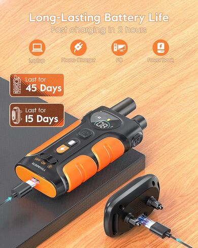 طوق صدمة الكلب Slopehill ، طوق تدريب الكلاب على بعد 4200 قدم مع جهاز عن بعد ، IPX8 مقاوم للماء مع الصفير ، الاهتزاز ، الصدمة ، الضوء الوامض ، لا نموذج صدمة ، طوق صدمة كهربائية للكلاب ، الأخضر 2pcs in Kuwait