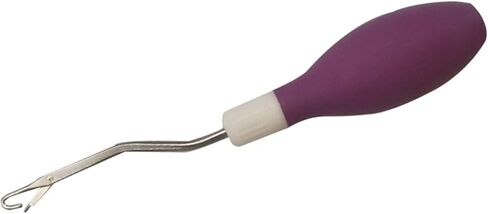 Latch Hook Tool, Silicone Handle Bent Crochet Needle 6.7 Inch for Rug Making and Carpet Crafts in Kuwait