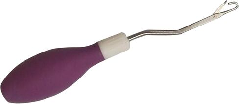 Latch Hook Tool, Silicone Handle Bent Crochet Needle 6.7 Inch for Rug Making and Carpet Crafts in Kuwait