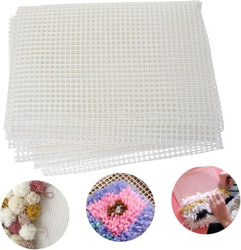 JOJOFUNY DIY MESH BRACE STIKING CANVAS WHITE TABESTRY لمشاريع الحرف المناسبة لصنع السجادة الوقايات التطريز وربط المزلاج in Saudi Arabia