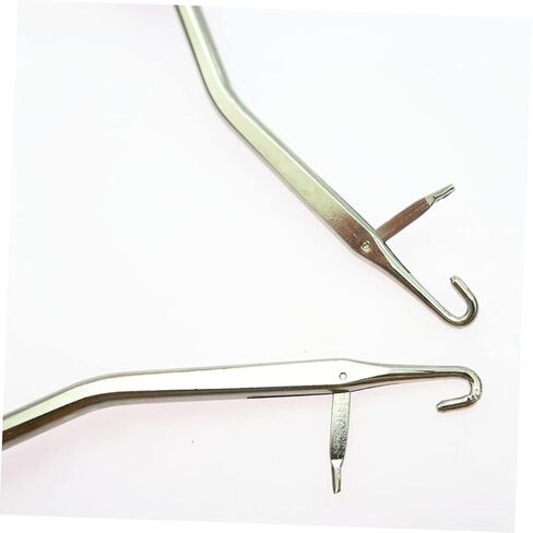 Holibanna 2pcs Latch Hook Crochet Needle Tool Handles for DIY Weaving Projects Ergonomic Design for Comfortable Use for Handmade Rugs and Crafts in Saudi Arabia
