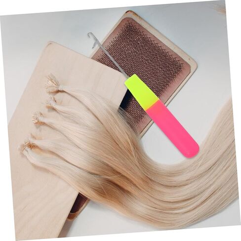 Vaguelly 5 Pcs Latch Hook Crochet Needles for Hair Extensions and Carpet Making Plastic and Metal for Micro Braids and Boys and Girls Crafts in Saudi Arabia