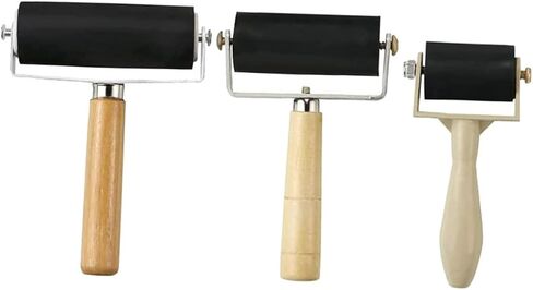 ARTIBETTER 3pcs Rubber Roller for Crafting Smooth Ink Application for Diamond Drawing Stamping and Printmaking Durable Construction for Art Projects in Saudi Arabia