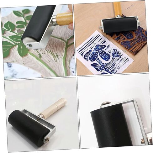 ARTIBETTER 3pcs Rubber Roller for Crafting Smooth Ink Application for Diamond Drawing Stamping and Printmaking Durable Construction for Art Projects in Saudi Arabia