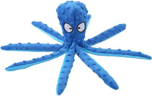 OUANGANC Octopus Dog Squeaky Toy No Stuffing Crinkle Paper in Legs for Small, Medium, and Large Breeds, Durable Puppy Chew Toys for Aggressive Chewers in Saudi Arabia