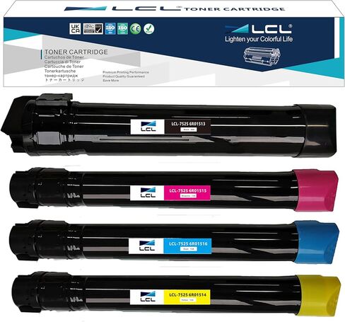LCL Remanufactured Toner Cartridge Replacement for Xerox VersaLink C605 C600 C600N C600DN 106R03899 106R03896 106R03897 106R03898 (4-Pack Black, Cyan, Magenta, Yellow) in Saudi Arabia