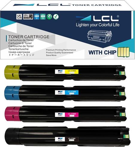 LCL Remanufactured Toner Cartridge Replacement for Xerox VersaLink C605 C600 C600N C600DN 106R03899 106R03896 106R03897 106R03898 (4-Pack Black, Cyan, Magenta, Yellow) in Saudi Arabia