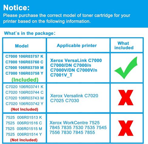 LCL Remanufactured Toner Cartridge Replacement for Xerox VersaLink C605 C600 C600N C600DN 106R03899 106R03896 106R03897 106R03898 (4-Pack Black, Cyan, Magenta, Yellow) in Saudi Arabia