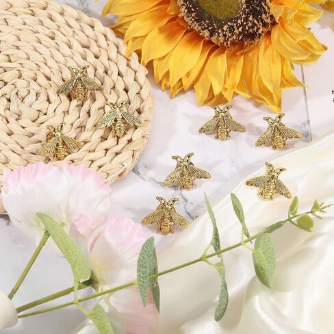 CHGCRAFT 30 Pcs Bee Lapel Pin for Cloth Backpack Decoration Alloy Bee Pins Safety Pins for Collar Sweater Jacket Clothing Decor in Saudi Arabia