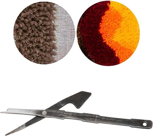 Hztyyier Pile Needle Metal Loop Cut Pile Pin Easy Mounting Pile Scissors Weaving Replacement Accessories for Rug Tufting Gun (Cut Pile (5in)) in Saudi Arabia