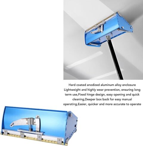 10in Flat Finishing Box, Drywall Finishing Box Flat Box Aluminum Alloy Multifunctional Drywall Tool with Fixed Hinge Design for Wall Painting and Plastering in Saudi Arabia