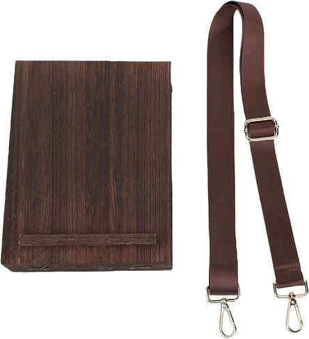 كتاب Diydeg Messenger Wood Box ، حقيبة Postman Crossbody متعددة الوظائف ، حقيبة أدوات فنان محمولة ، صندوق تخزين للأداة الفرشاة في الهواء الطلق للرسم ، الرسم ، الرسم in Saudi Arabia