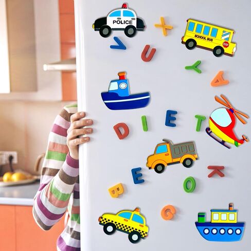Fridge Magnets for Toddlers,Transportation Refrigerator Magnets for Kids,Car Boat Aircraft Vehicle Fridge Magnetic,Baby Learning Magnet Educational Toys Gift for Whiteboard in Saudi Arabia